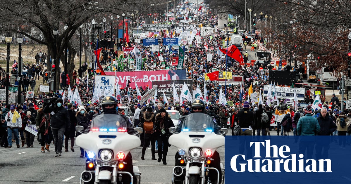 Tens of thousands 'march for life' in Washington as fate of Roe v Wade looms | Abortion | The Guardian