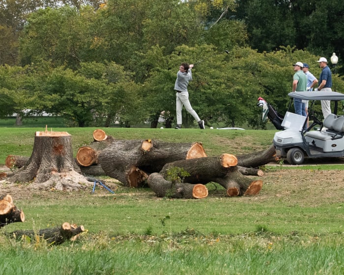 Image accompanying the story: Judge orders Trump administration to halt work on historic DC golf course