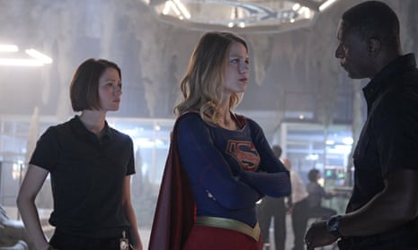 Melissa Benoist as Kara Danvers (aka Supergirl).