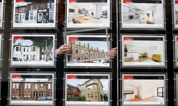 An estate agents' window