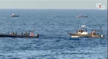 Rescue boat in the Mediterranean
