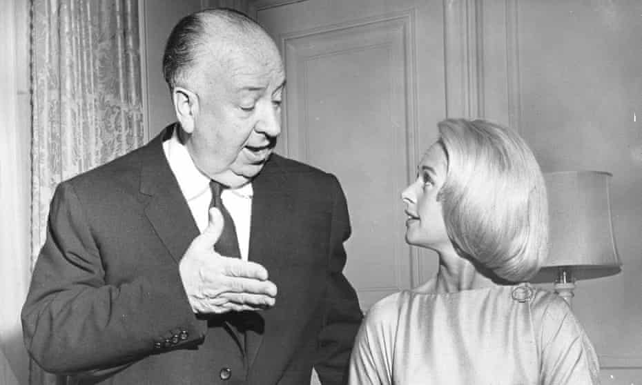 Alfred Hitchcock and Tippi Hedren in 1963.
