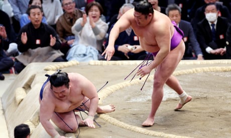 Sumo kind of wonderful as Takerufuji’s debut win in top division makes history