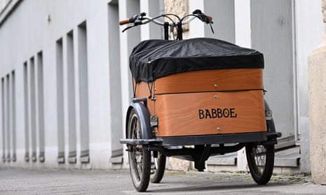 A Babboe cargo bike