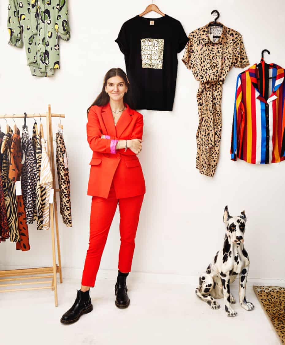 Lucy Anne Tighe of Never Fully Dressed at her shop on the 25.2.19 photographed by Sarah Cresswell for the Observer