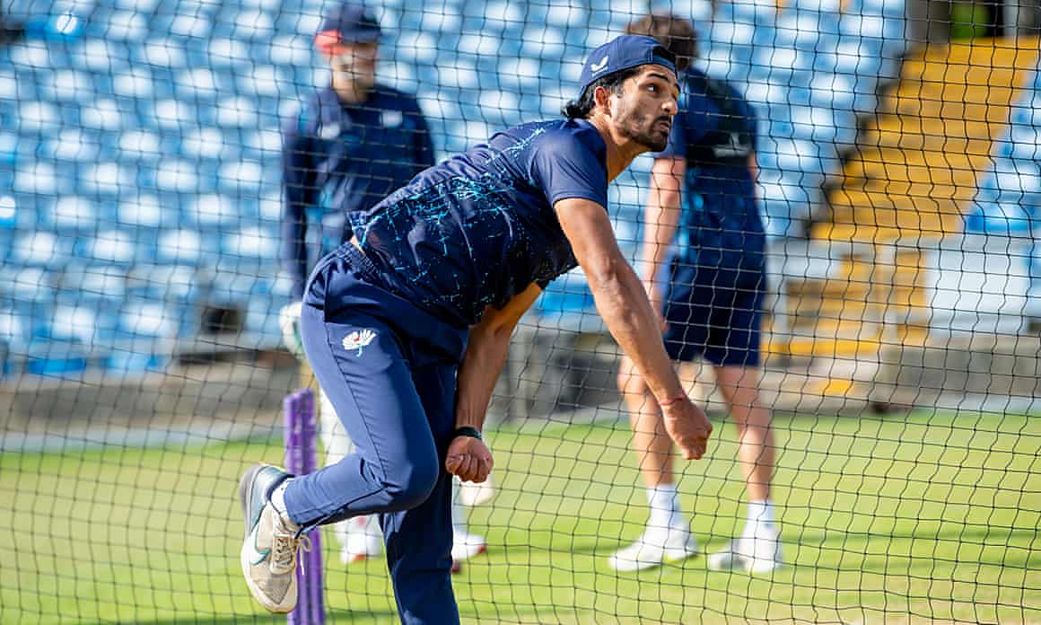 Jafer Chohan in the nets for Yorkshire