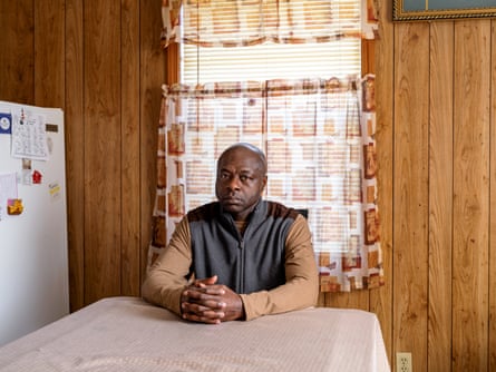 Alfonzo Tucker photographed at his home in Tuscaloosa. CREDIT: Johnathon Kelso for The Guardian