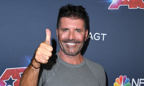 Simon Cowell's new tight-and-bright visage