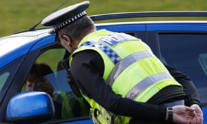 Police in North Yorkshire enforce the country’s coronavirus lockdown measures