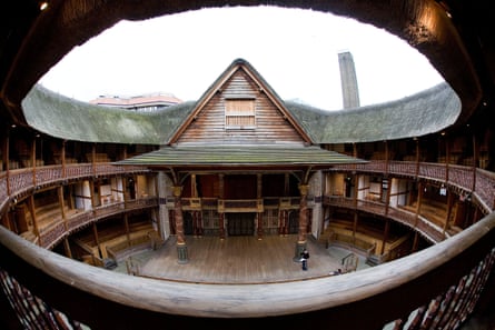 Inside the Globe.