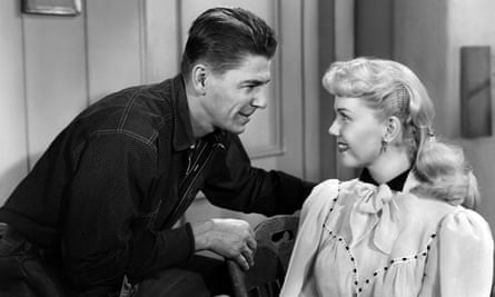 Doris Day with Ronald Reagan in the baseball movie The Winning Team, 1952.