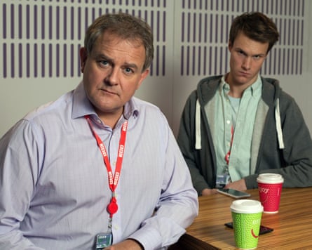 Crisis managers … Bonneville with Hugh Skinner as Will Humphries in W1A.