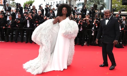 Viola Davis and Julius Tennon attend the premier of Monster.