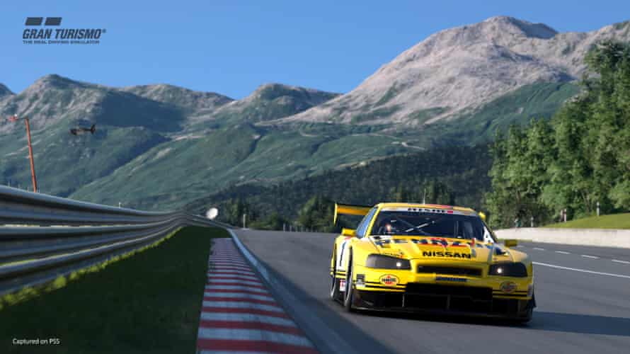 GT7 Nissan GT-R GT500 '99 (PENNZOIL Nismo) Deep Forest Raceway 05 Gran Turismo 7 game screenshot