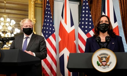Boris Johnson and Kamala Harris