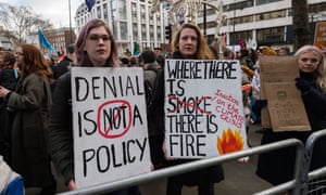 Activists from Extinction Rebellion stage a protest outside the Australian Embassy in London