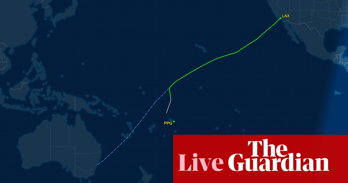 Australia news live: Sydney-bound passengers stranded on Pacific island after emergency landing now drinking beers on a deserted beach