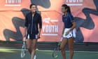 Emma Raducanu shares tennis court with the Duchess of Cambridge at homecoming event - video