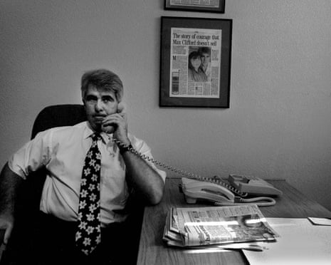 Max Clifford at work in his London office in 1999. The Fall of a Tabloid King was a superficial look at a profound problem.