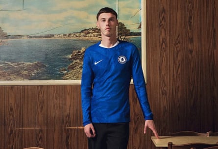 Chelsea’s caller shirt, pinch nary sponsor