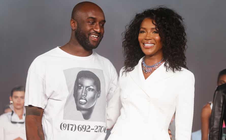 Virgil Abloh and Naomi Campbell.