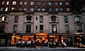 A restaurant in Manhattan as New York City last night