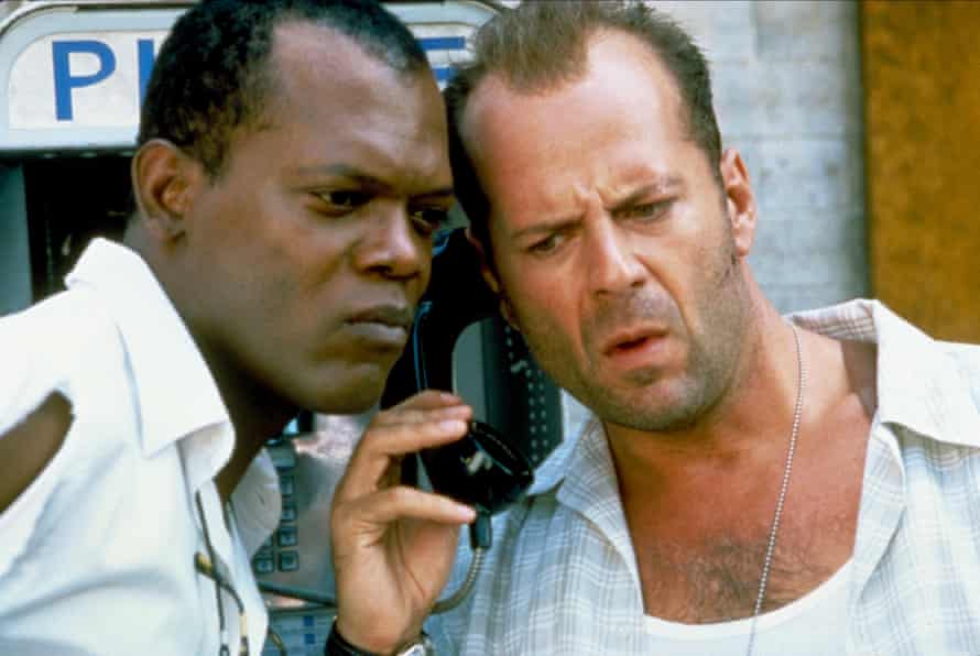 Samuel L Jackson and Bruce Willis in Die Hard: With a Vengeance.
