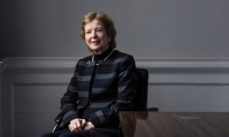 Mary Robinson in her offices in Dublin.
