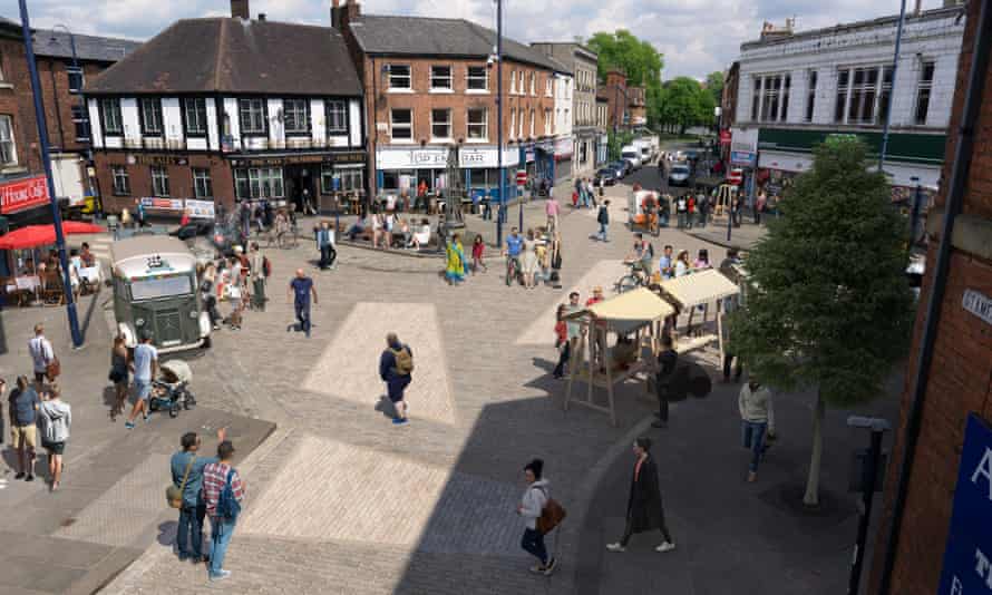 A visualisation of Ashton-under-Lyne town centre