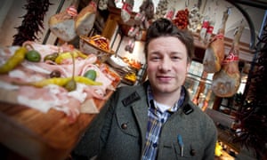 Jamie Oliver at his restaurant Jamie’s Italian in King Street, Manchester, which was one of 22 that closed in May.