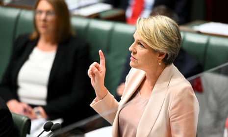 Environment minister Tanya Plibersek said Greens members would be ‘shocked’ to see their MPs lining up with the Coalition.