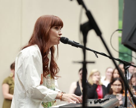 Missy Higgins performing.