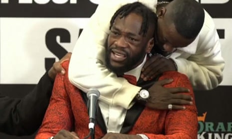 Deontay Wilder broke into tears as he spoke about the dangers of boxing and its effects on fighters such as Puerto Rican boxer Prichard Colón