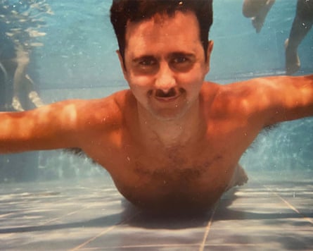 Bashar al-Assad swimming underwater.