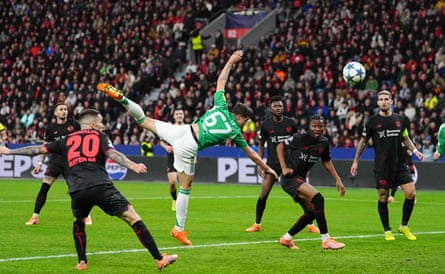 Lewis Miley heads Newcastle into the lead.