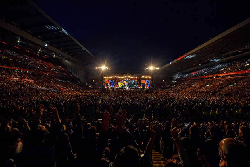 The Rolling Stones at Anfield in June.