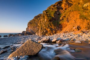 Heddon’s Mouth in Exmoor National Park Devon