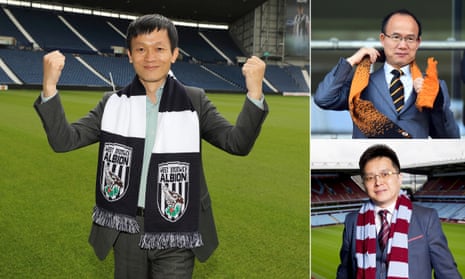 The new front men in the Midlands, clockwise from main picture: Guochuan Lai at West Brom; Guo Guangchang at Wolves and Tony Xia at Aston Villa