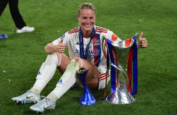 Lyon’s Amandine Henry, pictured with the Champions League trophy in May, is not part of France’s squad.