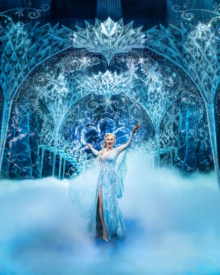 Dazzling coups de theatre … Samantha Barks as Elsa.