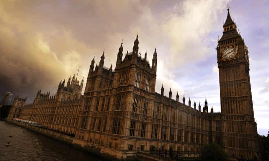 The Houses of Parliament in Westminster.