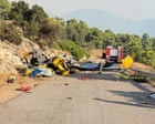 Two helicopters collide outside Athens as Greece battles to control wildfires