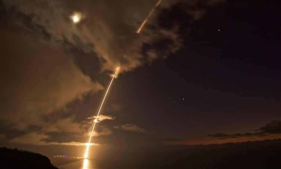 A US SM-6 missile test off Hawaii.