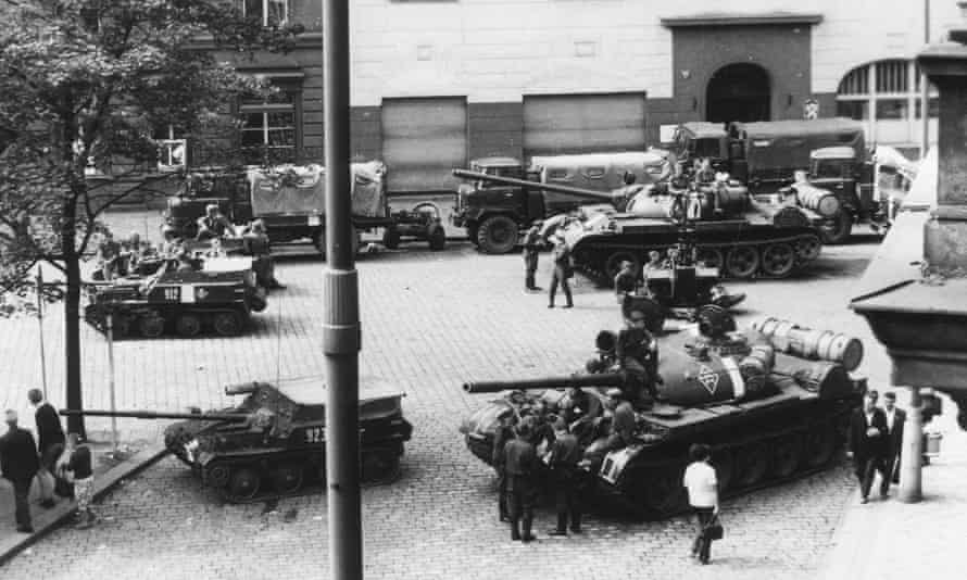 Tanks in Prague in 1968