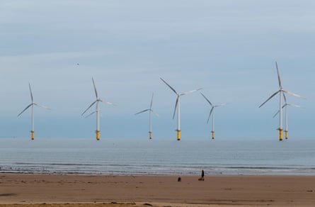 wind turbines in sea