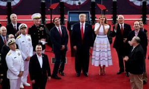 Very heterosexual couples and 18th-century airports: it's 4 July, Trump-style | Hannah Jane Parkinson the