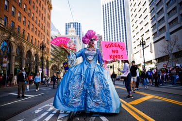San Francisco, USDrag queen Dirty Carol joind the protest