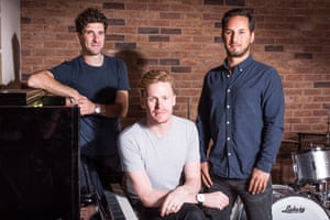george philip wright jon eades and siavash mahdavi at abbey road studios in north west london