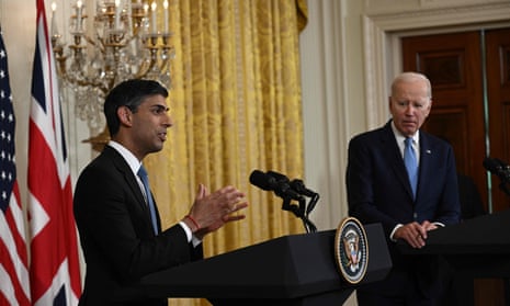 Biden And Sunak Hold Press Conference As New Transatlantic Deal Biden And Sunak Hold Press Conference As New Transatlantic Deal