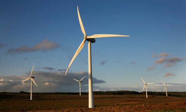 Turbines at Green Rigg Windfarm, Northumberland